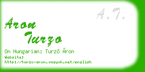 aron turzo business card