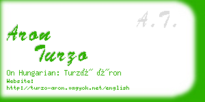 aron turzo business card